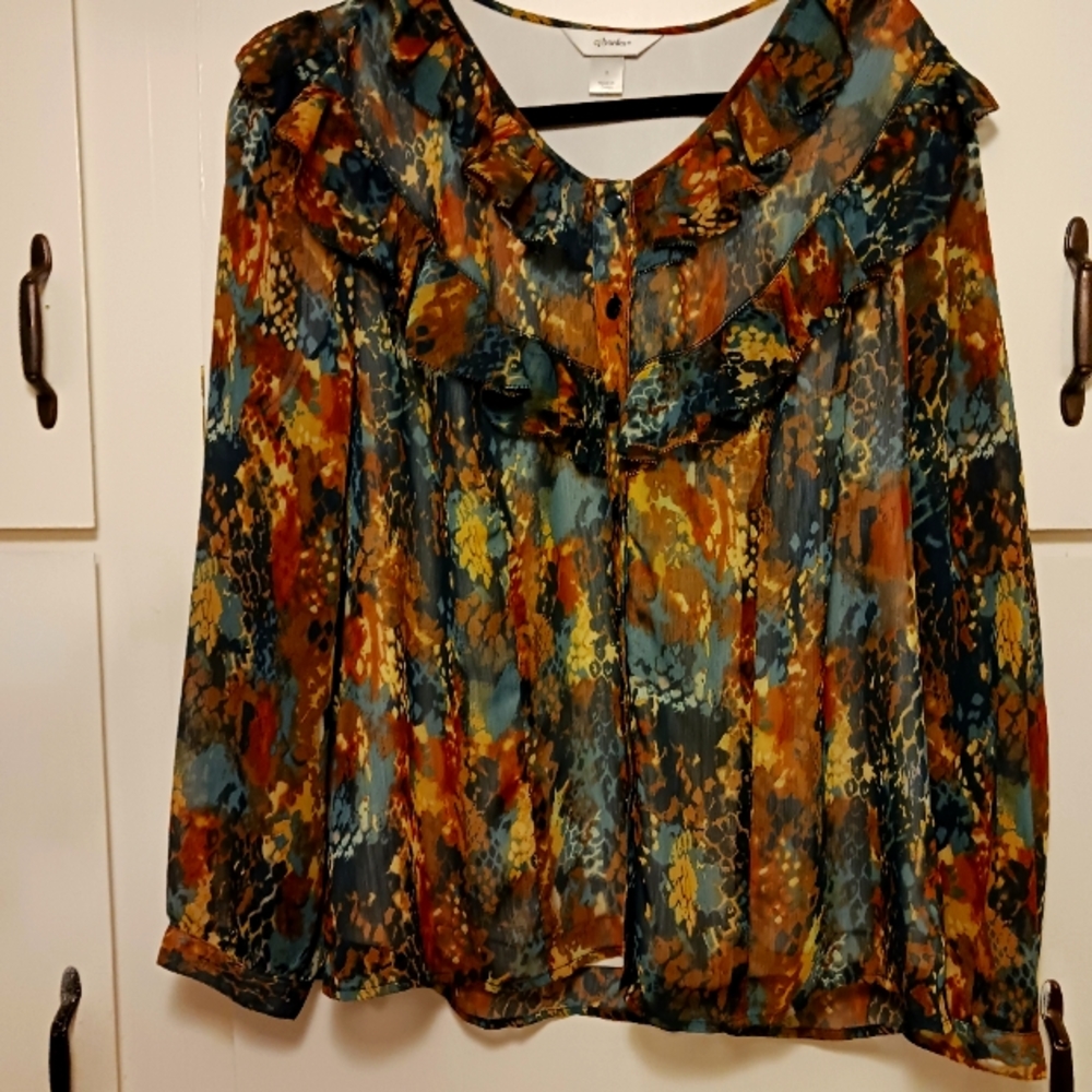 Long sleeve  lined, blouse